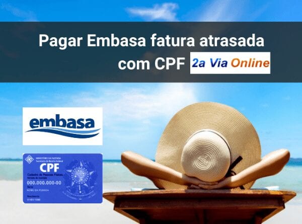 como pode pagar embasa fatura atrasada 2a via online