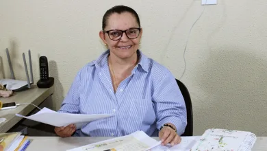 Prefeita durante a sua live semanal, que foi ao ar nesta quinta (21)