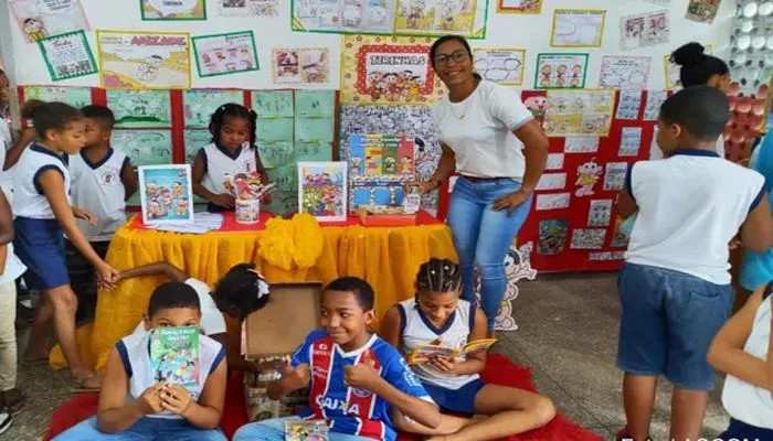 Evento literário envolve alunos, professores e a comunidade em São Sebastião do Passé. Foto: Reprodução| Jornal Grande Bahia