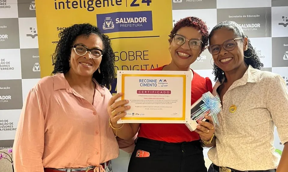Professora Ameliense Thaís Góis ganha primeiro lugar no destaque da Educação Digital e Inovação na SMED- Foto: Divulgação