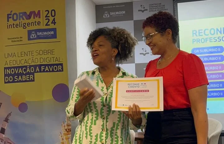 Professora Ameliense Thaís Góis ganha primeiro lugar no destaque da Educação Digital e Inovação na SMED- Foto: Divulgação