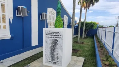 Estrutura foi construída na frente da sede do Poder Executivo municipal - Foto: Reprodução