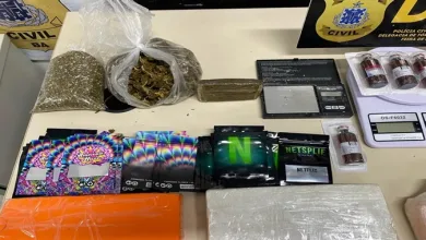Todo o material apreendido foi encaminhado para o Departamento de Polícia Técnica (DPT) para ser periciado - Foto: Divulgação | Ascom PC