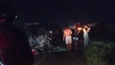 Duas pessoas morrem após batida entre caminhões, carros e motocicleta no recôncavo da Bahia — Foto: Reprodução/Redes Sociais
