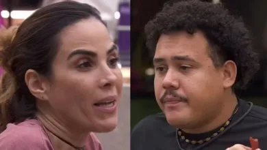 Durante conversa com cantora, Lucas Henrique se atrapalhou ao atribuir termo a gordofobia. Foto: Reprodução/Globo
