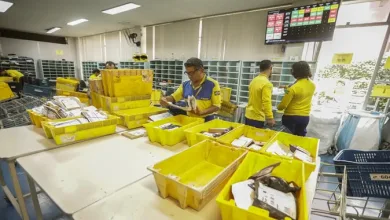 Unidade de distribuição dos Correios em Brasília. Foto: Reprodução/Joédson Alves/Agência Brasil