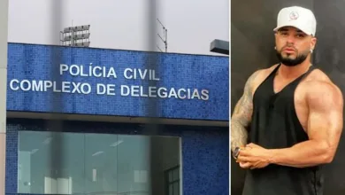 Vocalista da banda Conect, conhecido como Diogão, foi baleado na perna - Foto: Divulgação e Reprodução