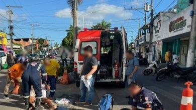 Colisão entre Motociclista e ciclista deixa feridos em Amélia Rodrigues- Foto: Reprodução