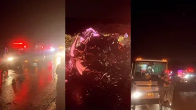 O acidente aconteceu na madrugada desta segunda-feira (8) - Foto: Reprodução/Redes Sociais