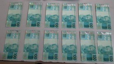 Homem é preso com R$ 1.200 em cédulas falsas - Foto: Divulgação/Ascom PM