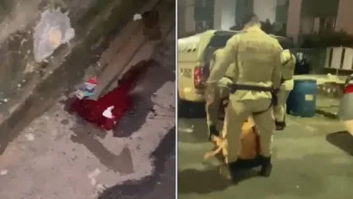 Polícia disse que foram encontrados um revólver calíbre 38, além de munições e pinos de cocaína - Foto: Reprodução | Redes Sociais