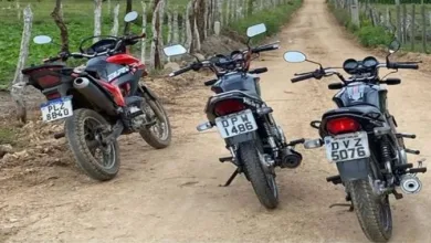 Três motos são roubadas por grupo de criminosos armados no Tanque de Senzala em Oliveira dos Campinhos- Foto: Redes Sociais
