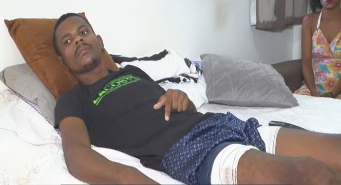 Homem sofre queimadura nas coxas e nos testículos durante cirurgia de hérnia no recôncavo da Bahia — Foto: Reprodução/TV Bahia