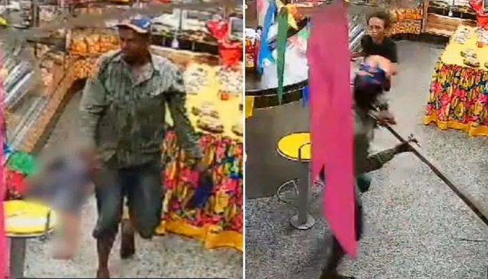 O crime ocorreu dentro de uma padaria - Foto: Reprodução | Redes Sociais