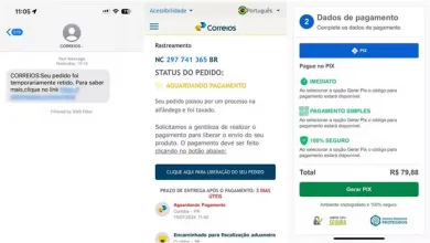 Golpistas enviam mensagens falsas sobre pedidos em nome dos Correios; veja como se proteger — Foto: Reprodução