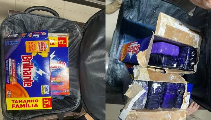 PRF apreende maconha escondida em caixas de sabão em pó - Foto: Reprodução