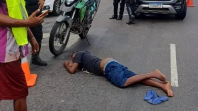 Tentativa de assalto termina com suspeito espancado por populares na Calçada - Foto: reprodução/Alô Juca