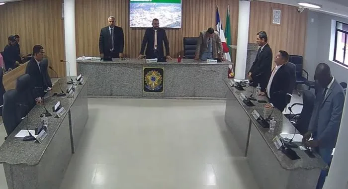 Sessão Ordinária da Câmara Municipal de Amélia Rodrigues - Foto: Reprodução/Vídeo