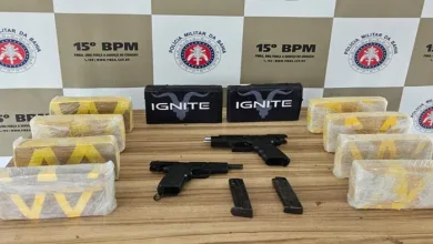 Armas e drogas apreendidas - Foto: Reprodução