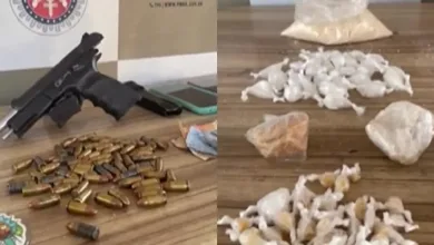 Polícia Militar apreende arma e drogas e prende suspeito de tráfico em Itabuna- Foto: Divulgação/SSP-BA