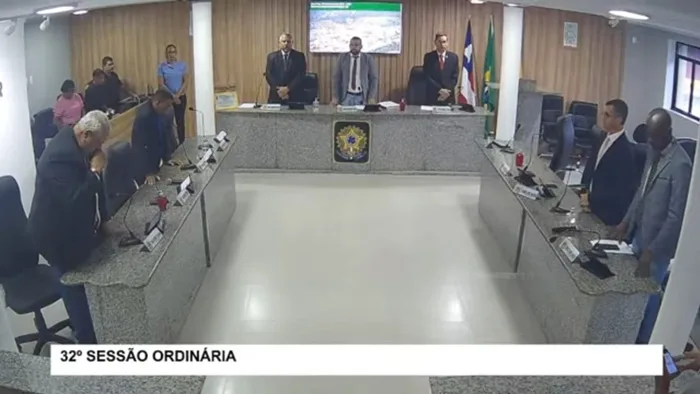 Sessão Ordinária da Câmara Municipal de Amélia Rodrigues- Foto: Reprodução/ Vídeo