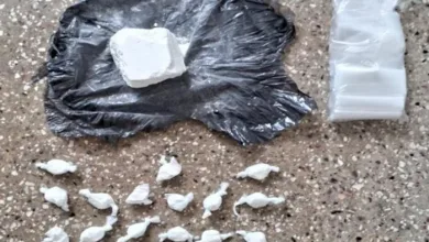 Mulher é detida com drogas pela Polícia Militar em Santo Amaro- Foto: Reprodução/PM