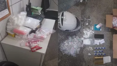 Drogas foram encontradas dentro de apartamento no bairro do Rio Vermelho, em Salvador — Foto: Reprodução/TV Bahia