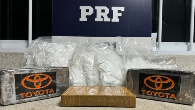 PRF apreende mais de 5 kg de entorpecentes durante fiscalização em ônibus na BR-116- Foto: Reprodução/ Nucom PRF