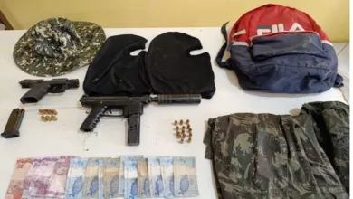 Operação apreende armas e munições em Jequié. Foto: Reprodução/ SSP-BA