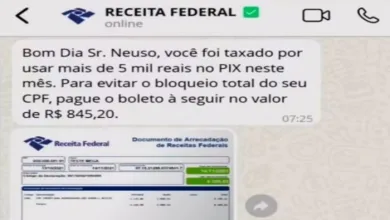 Criminosos estão usando o nome da Receita Federal para aplicar golpes — Foto: Receita Federal/Divulgação