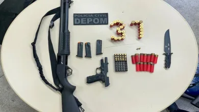 Armas e munições são apreendidas durante operação da Polícia Civil