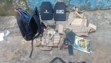 Material apreendido com os suspeitos — Foto: Reprodução/ Polícia Militar