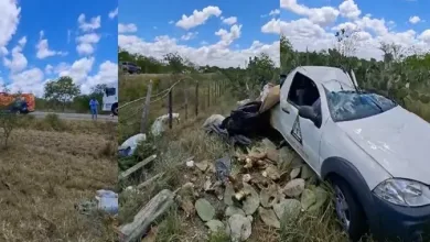 Motorista morre após capotamento na rodovia BR-324