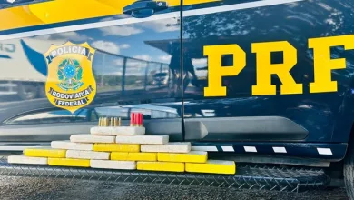PRF apreende cocaína e munições em fiscalização na BR-116